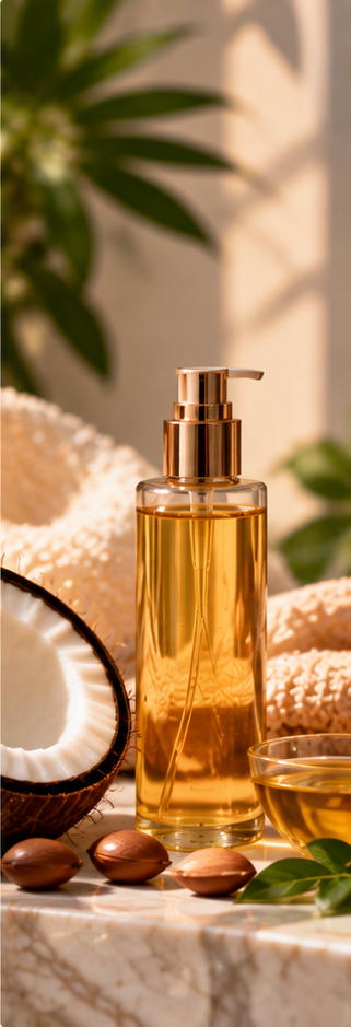 Body lotion body butter and body oil