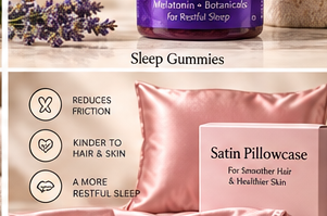 BeautySift editorial illustration: Satin Pillowcase
