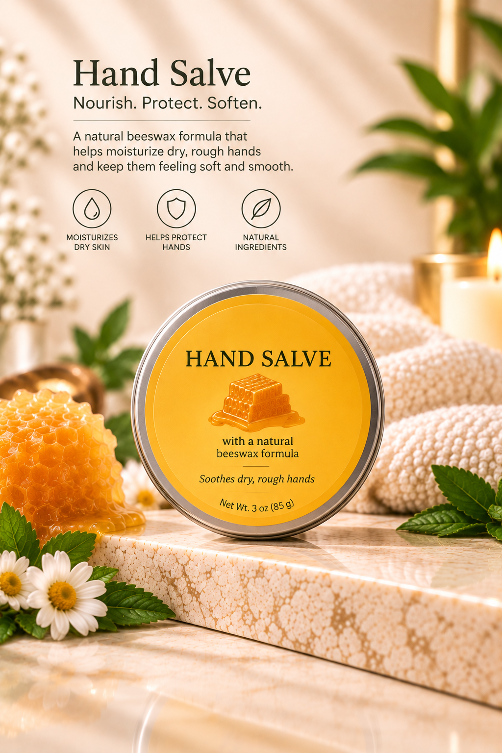 BeautySift editorial hand salve 85 g product illustration
