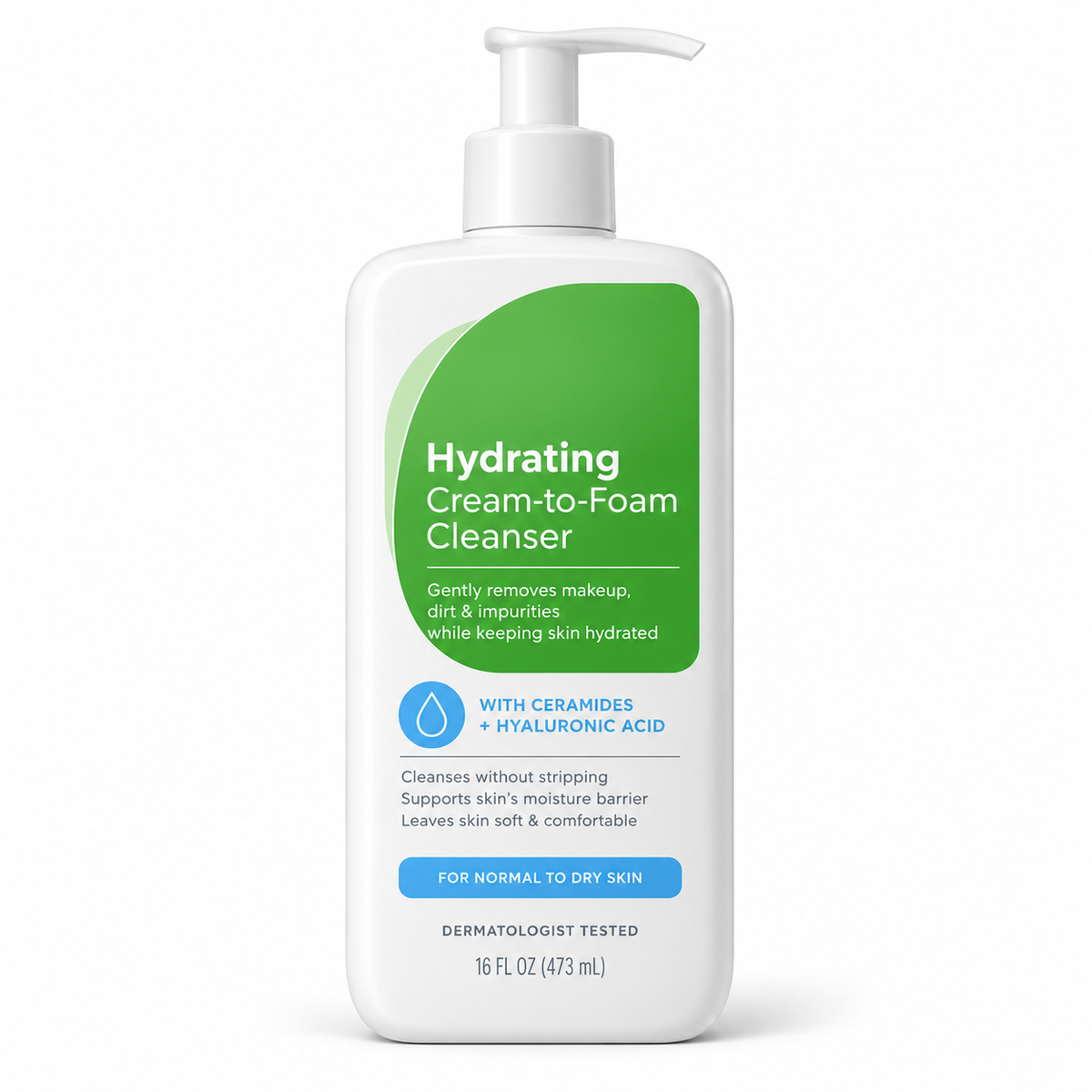 Hydrating cream-to-foam cleanser product image
