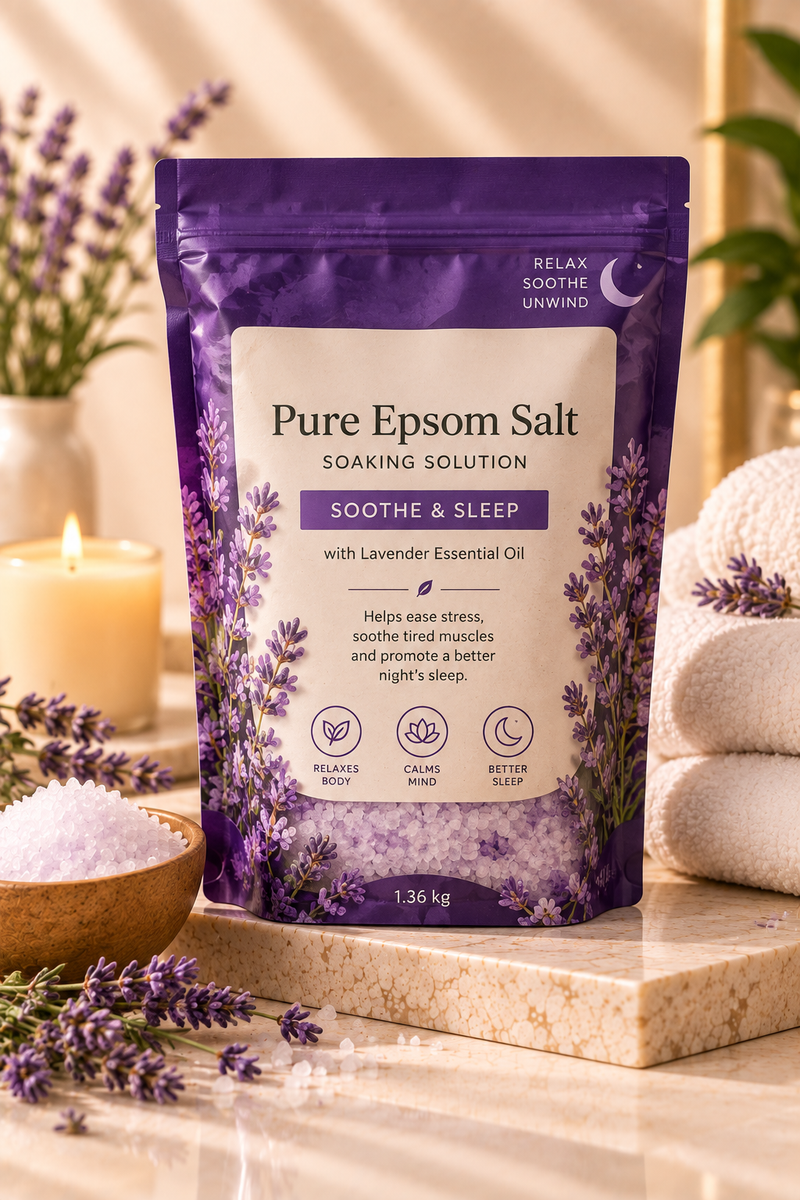 Dr Teal's Soothe & Sleep Lavender Pure Epsom Salt Soaking Solution, 1.36 kg