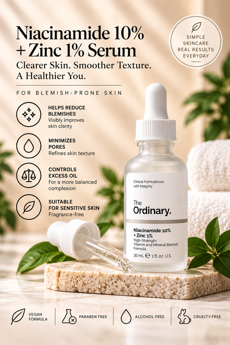 The Ordinary Niacinamide 10% + Zinc 1%, 30 mL