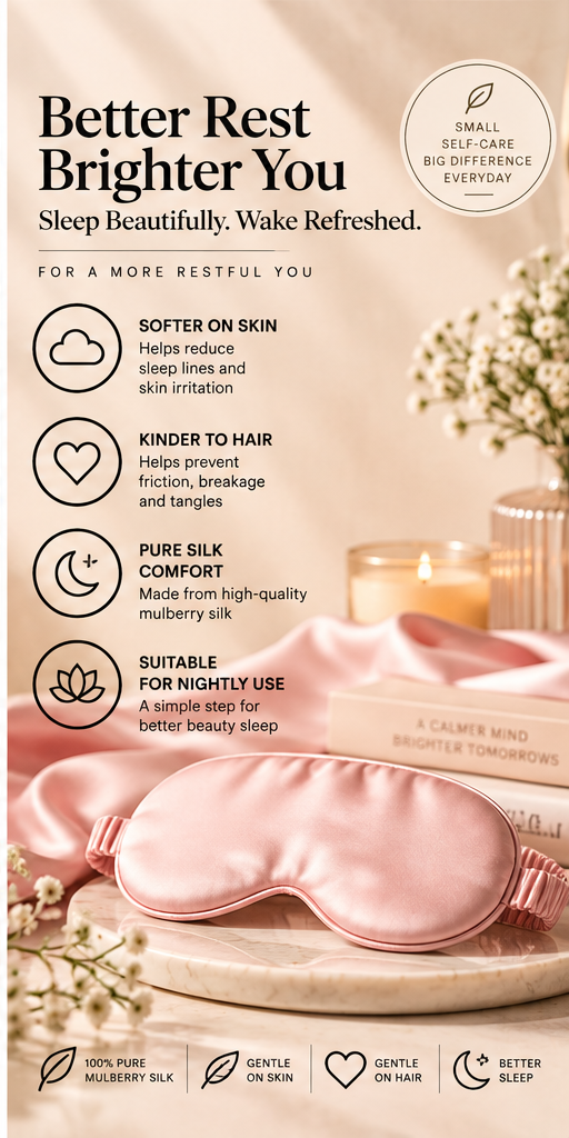 Slip Pure Silk Sleep Mask, Pink
