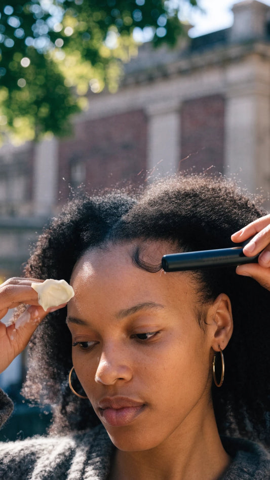 DAE Hair Cactus Fruit 3-In-1 Styling Cream & Taming Wand - Tame Flyaways, Smooth Frizz, Style Edges (0.6 oz.)